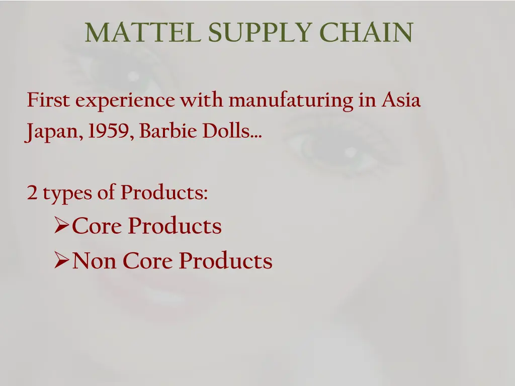 mattel supply chain