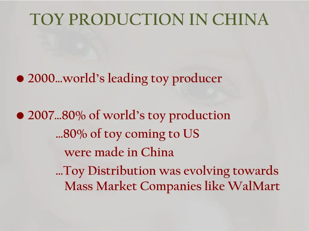 toy production in china