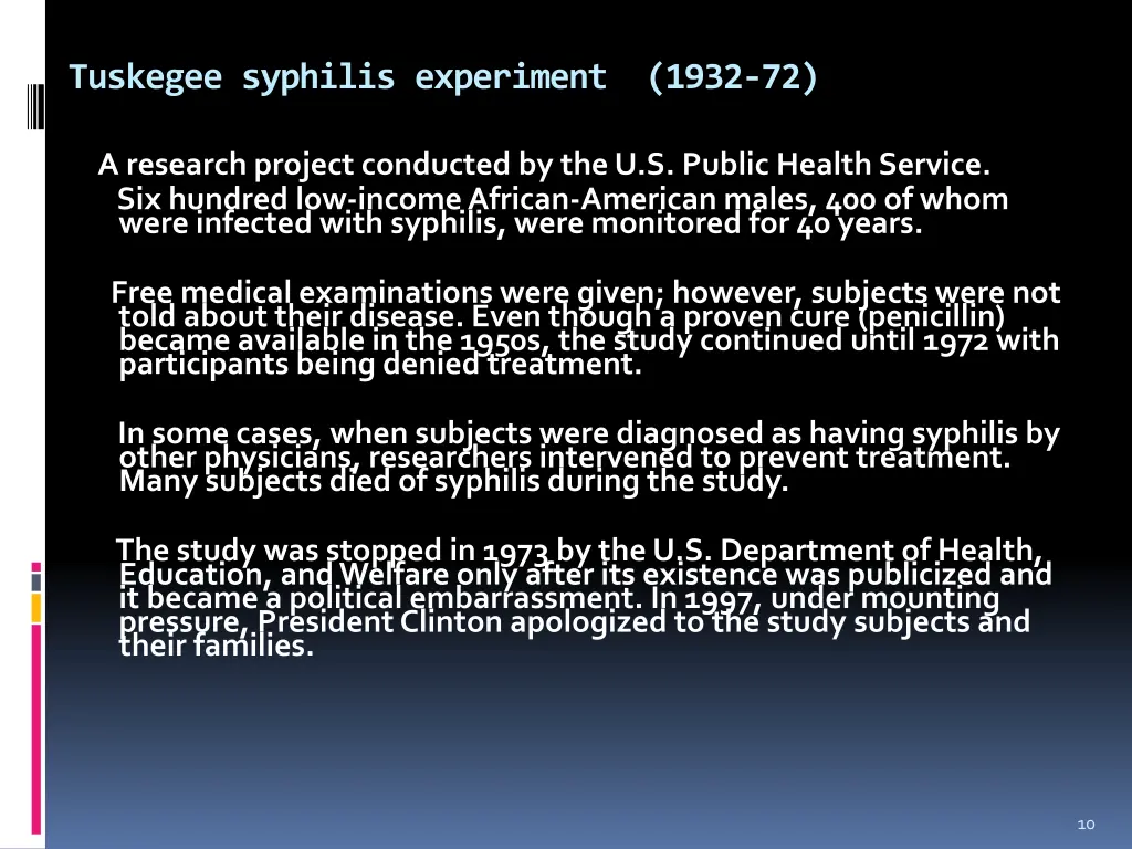 tuskegee syphilis experiment 1932 72