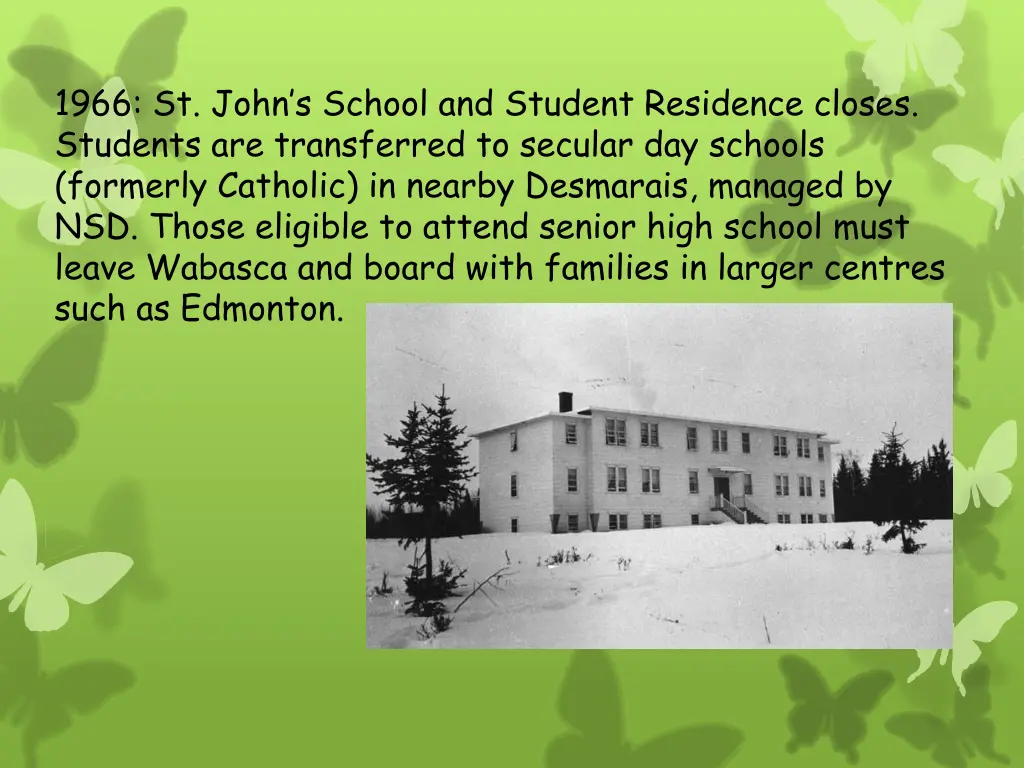 1966 st john s school and student residence