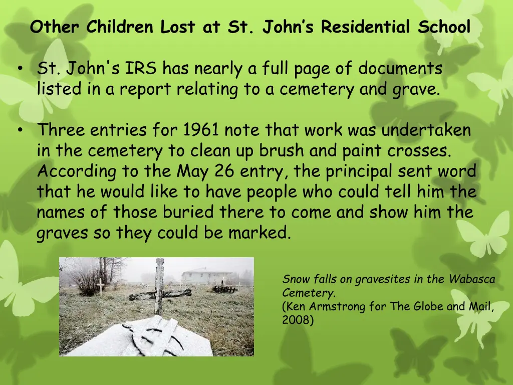 other children lost at st john s residential