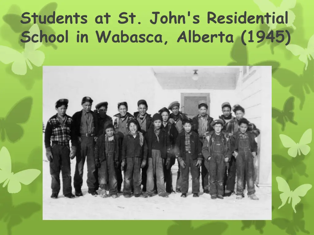 students at st john s residential school