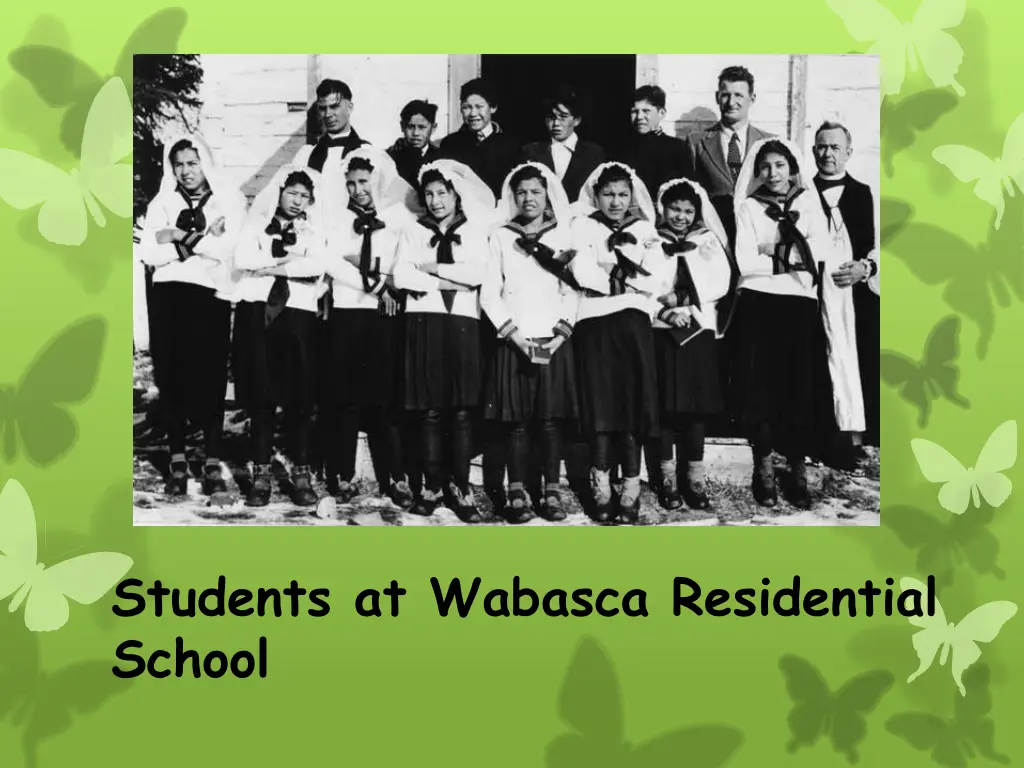 students at wabasca residential school