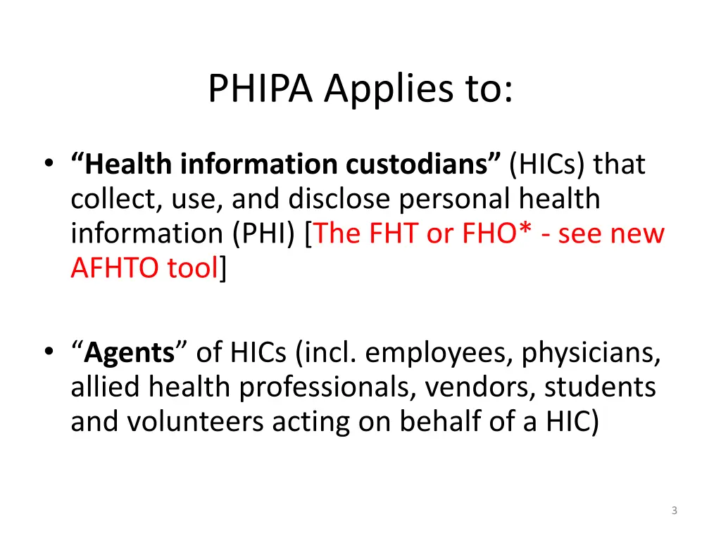 phipa applies to