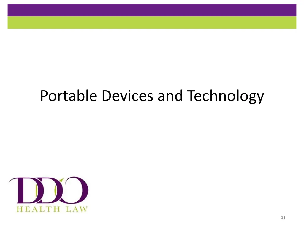 portable devices and technology