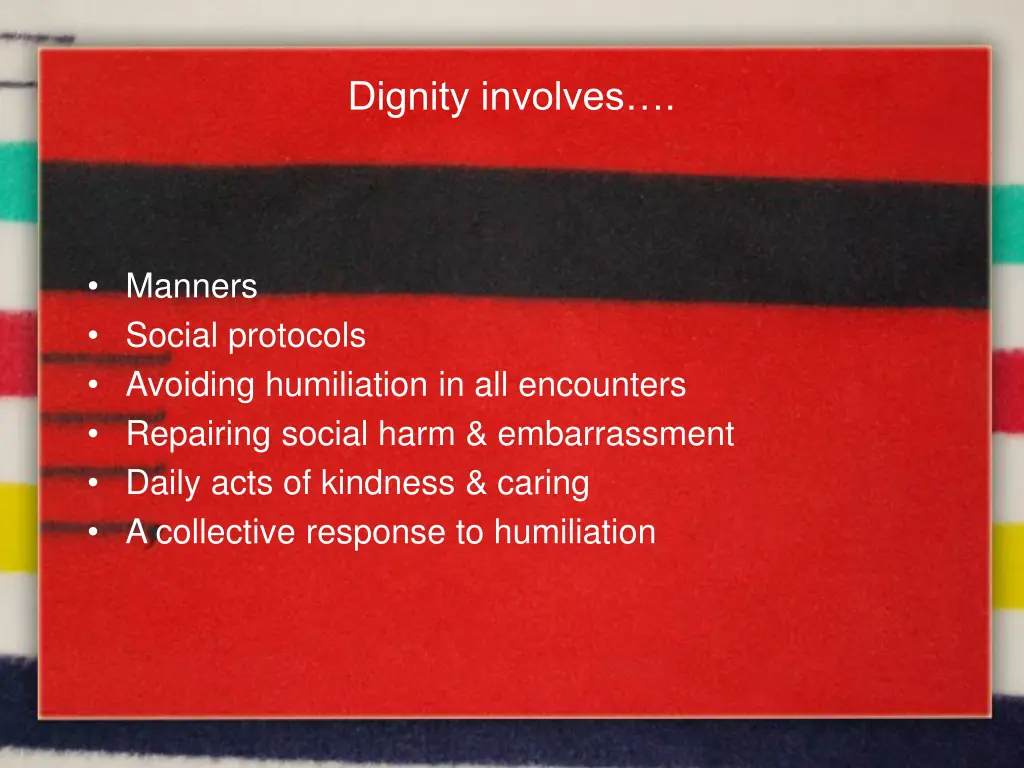 dignity involves