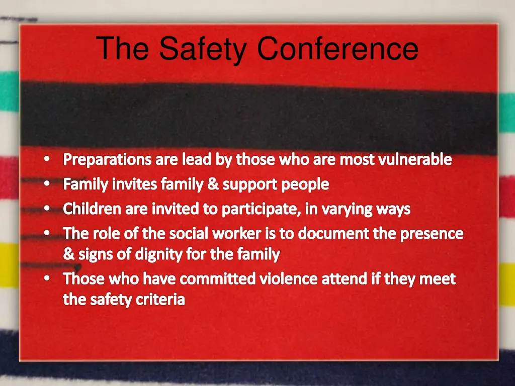 the safety conference