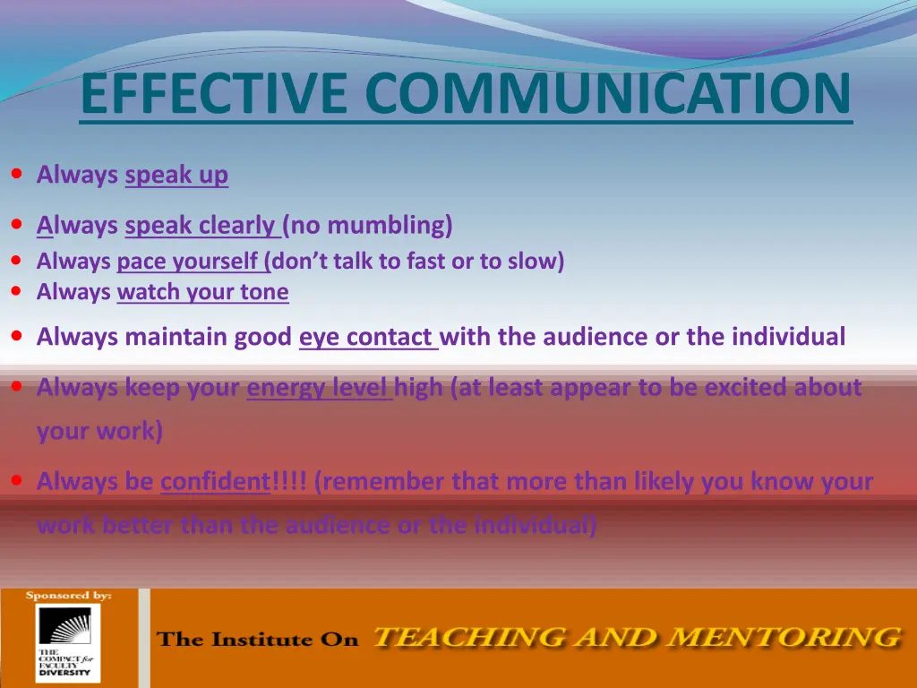 effective communication