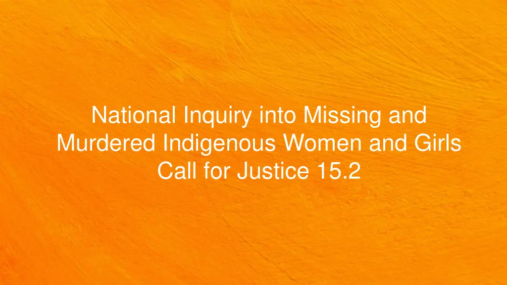 national inquiry into missing and murdered