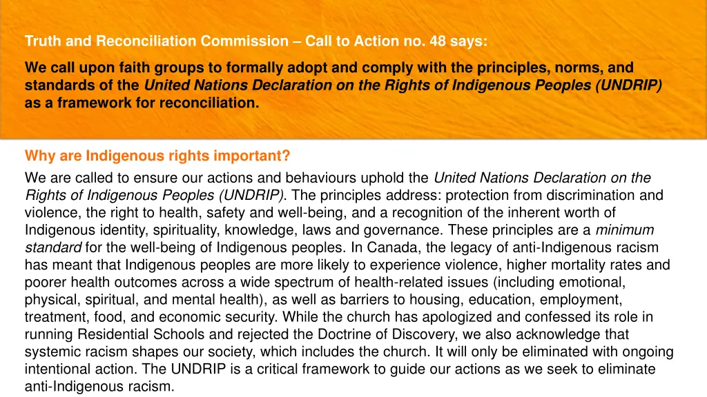 truth and reconciliation commission call 6