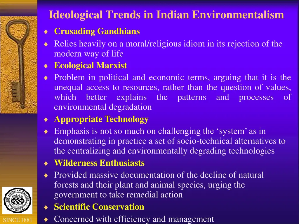 ideological trends in indian environmentalism