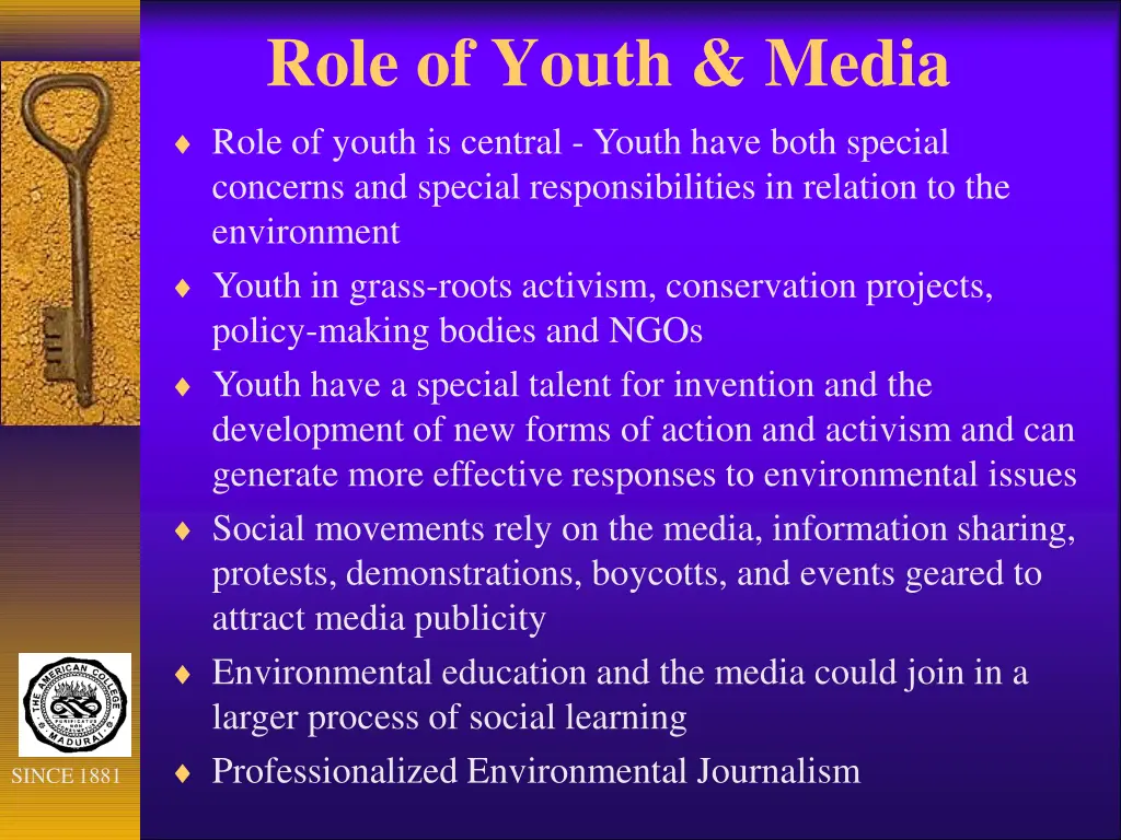 role of youth media