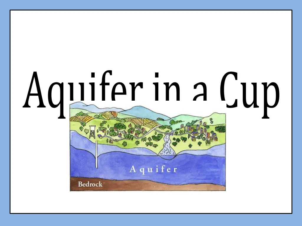 aquifer in a cup