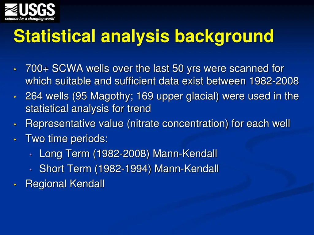 statistical analysis background