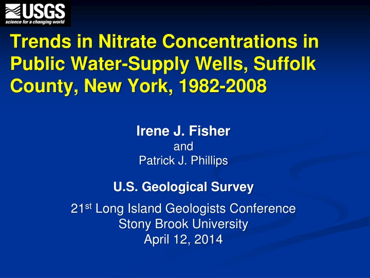 trends in nitrate concentrations in public water