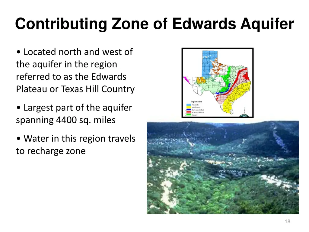 contributing zone of edwards aquifer