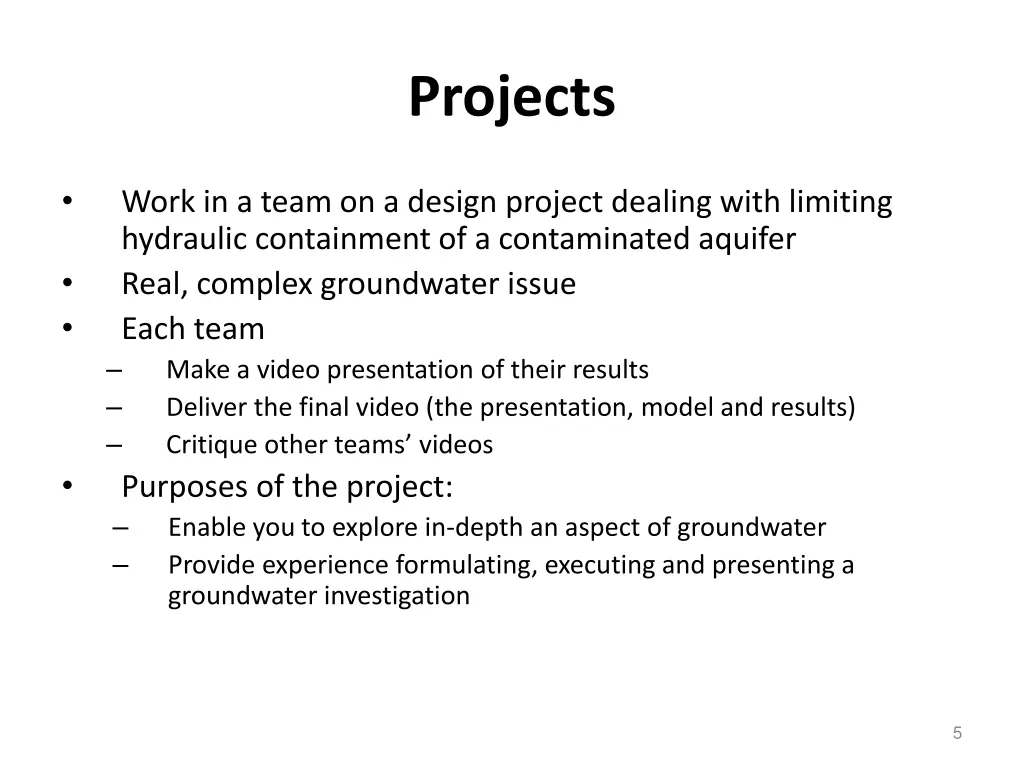 projects