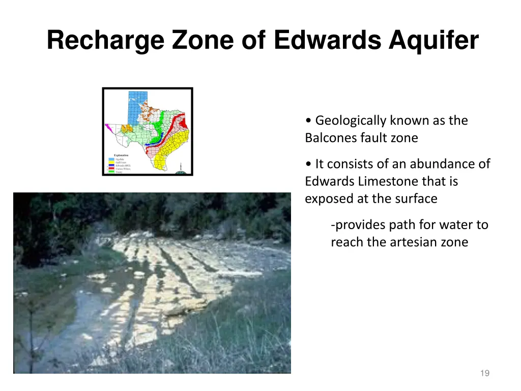 recharge zone of edwards aquifer