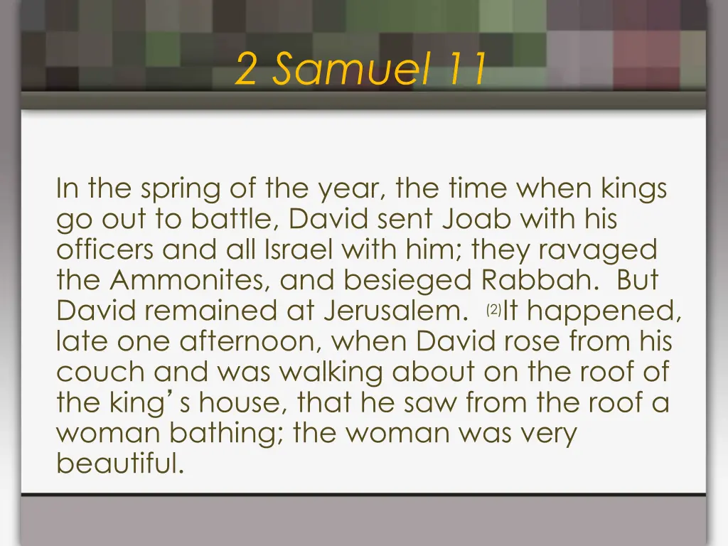 2 samuel 11