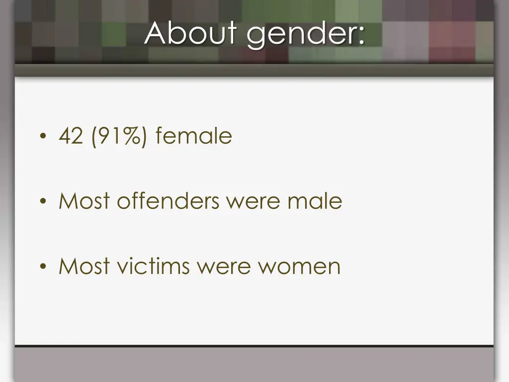 about gender