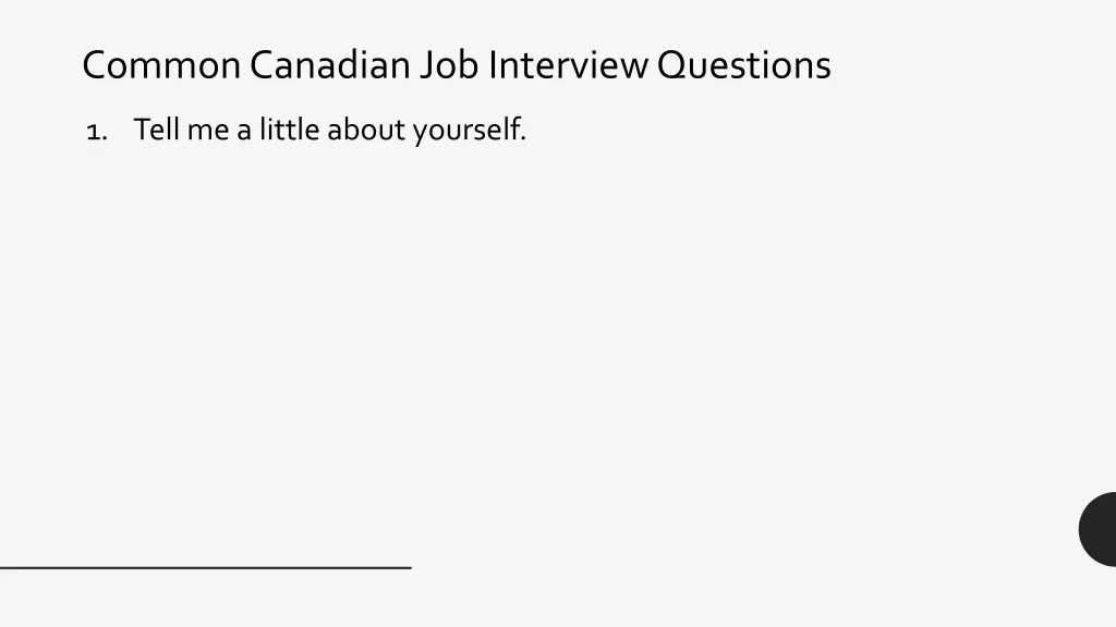 common canadian job interview questions 1