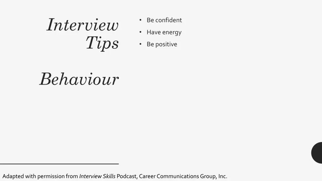 interview tips 10