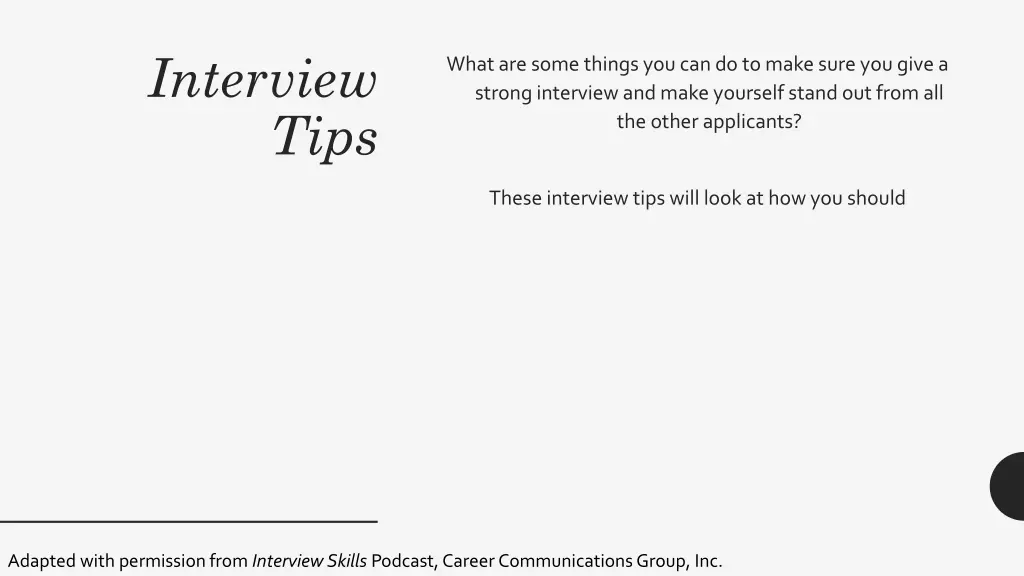 interview tips 2