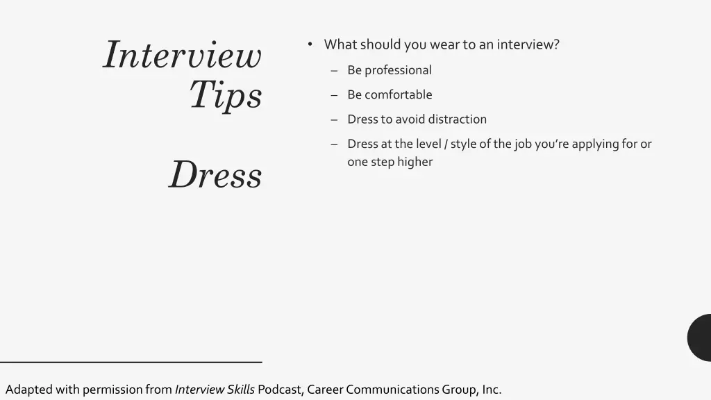 interview tips 21