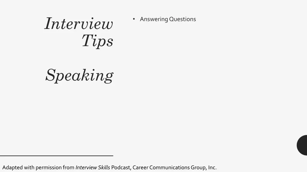 interview tips 23