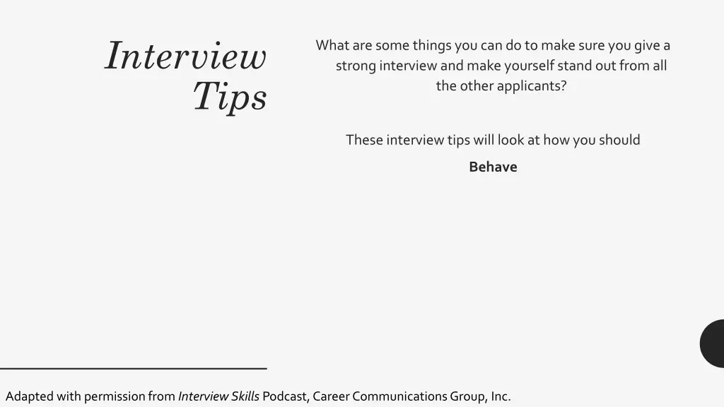 interview tips 3