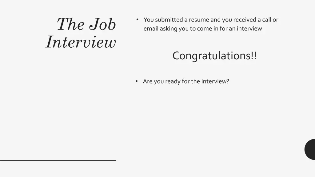 the job interview 3