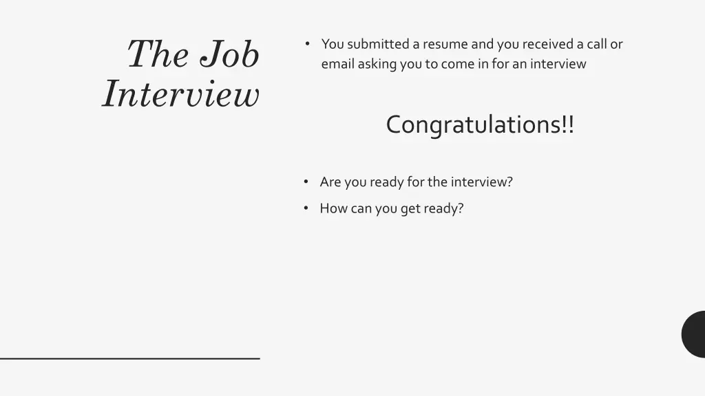 the job interview 4