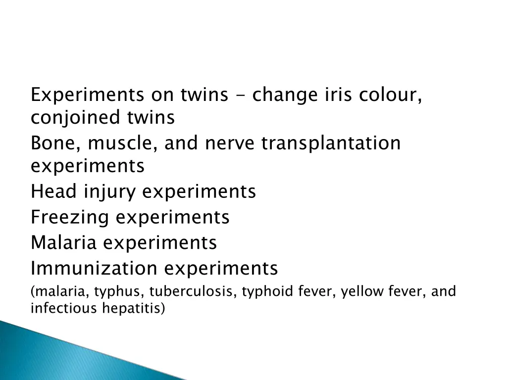 experiments on twins change iris colour conjoined