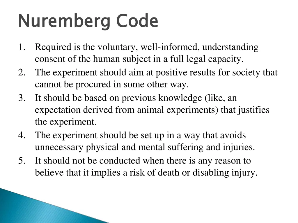 nuremberg code