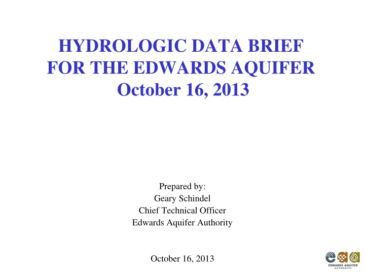 hydrologic data brief for the edwards aquifer