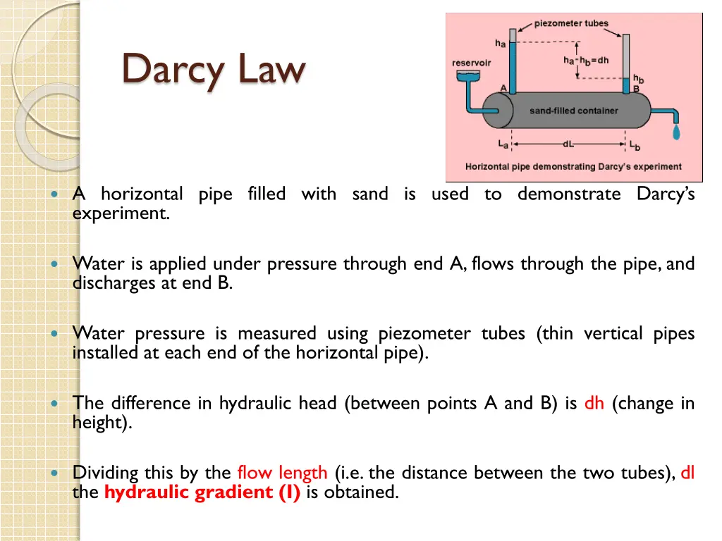 darcy law 1