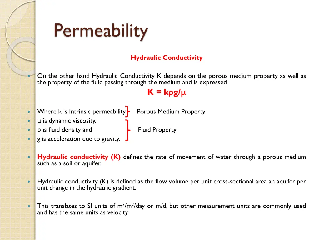 permeability