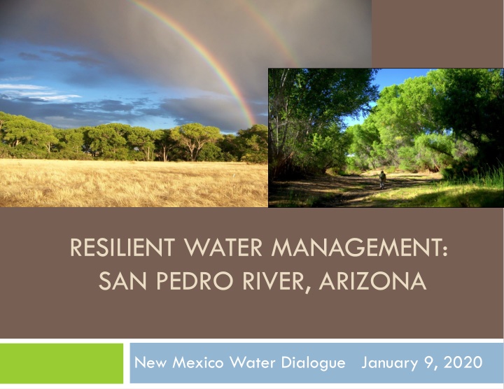 resilient water management san pedro river arizona