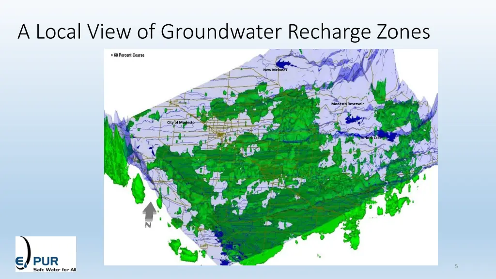 a local view of groundwater recharge zones