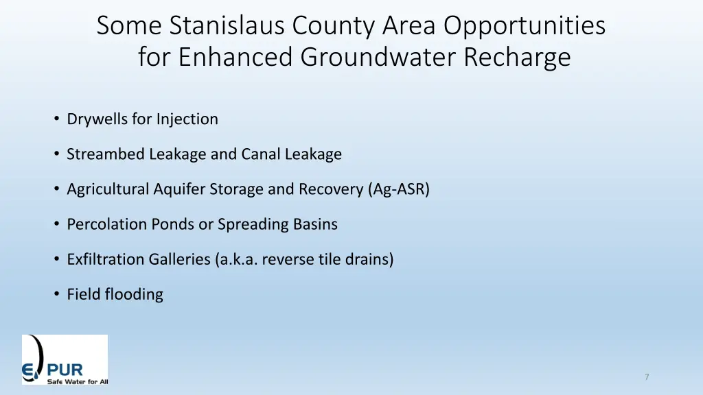 some stanislaus county area opportunities