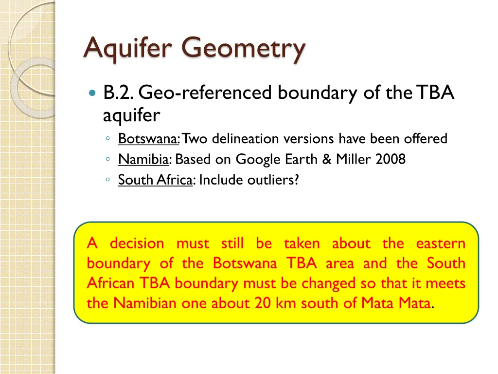 aquifer geometry 1