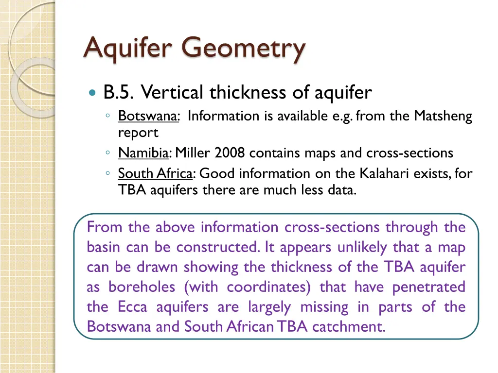 aquifer geometry 4