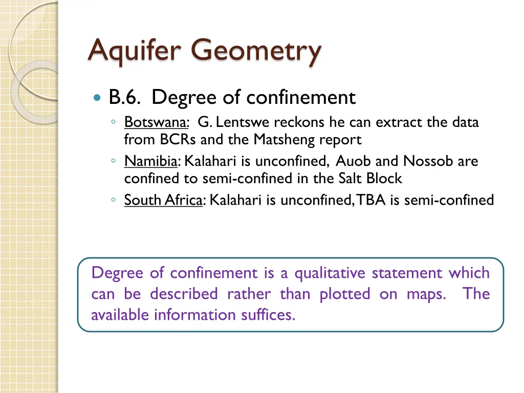 aquifer geometry 5