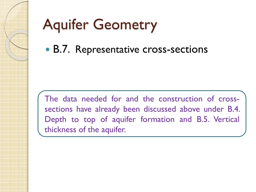 aquifer geometry 6