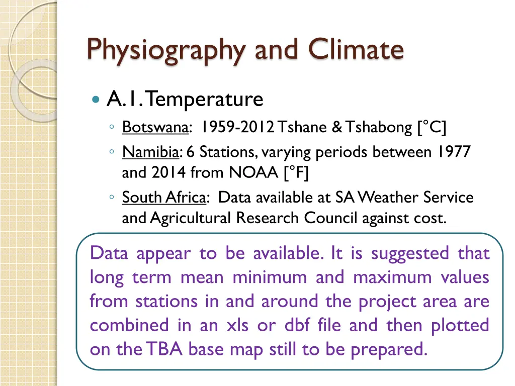 physiography and climate