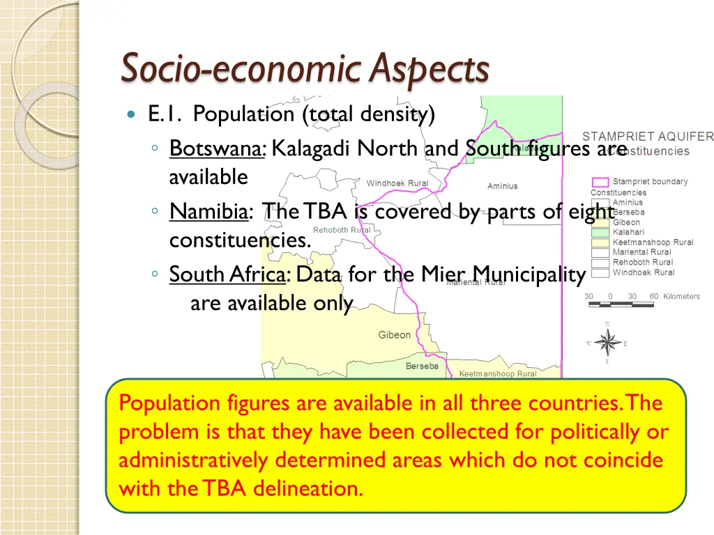 socio economic aspects e 1 population total