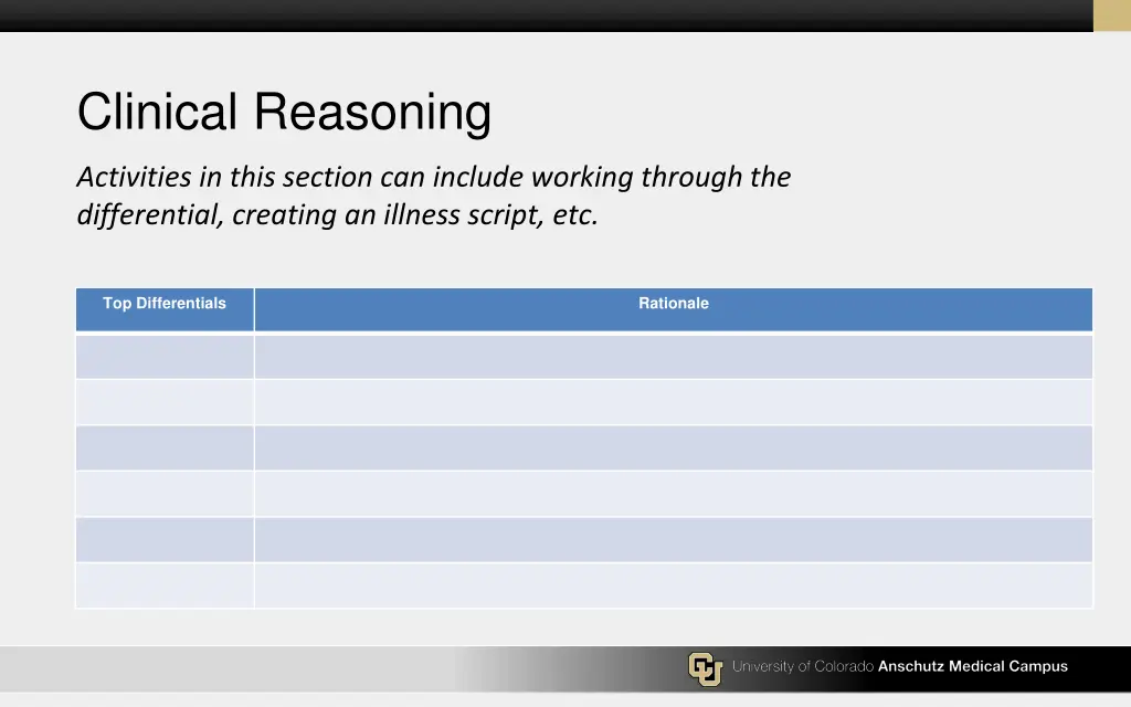 clinical reasoning