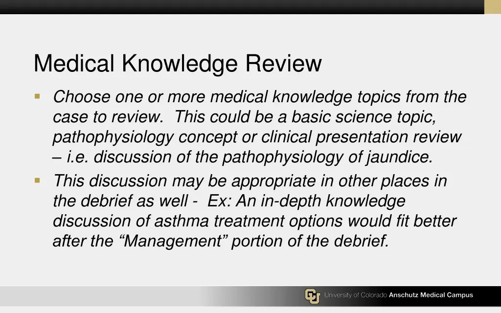 medical knowledge review