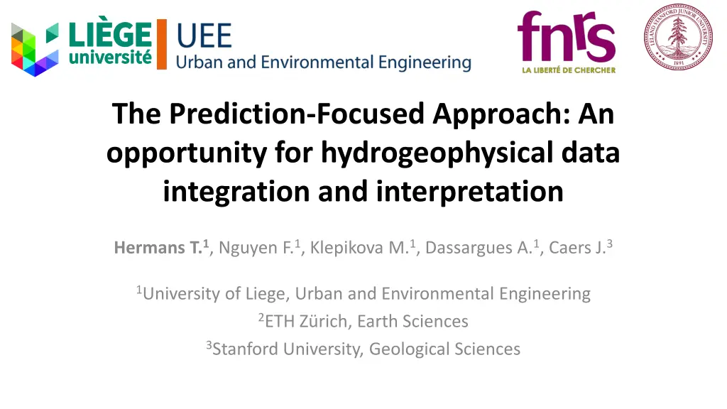 the prediction focused approach an opportunity 1