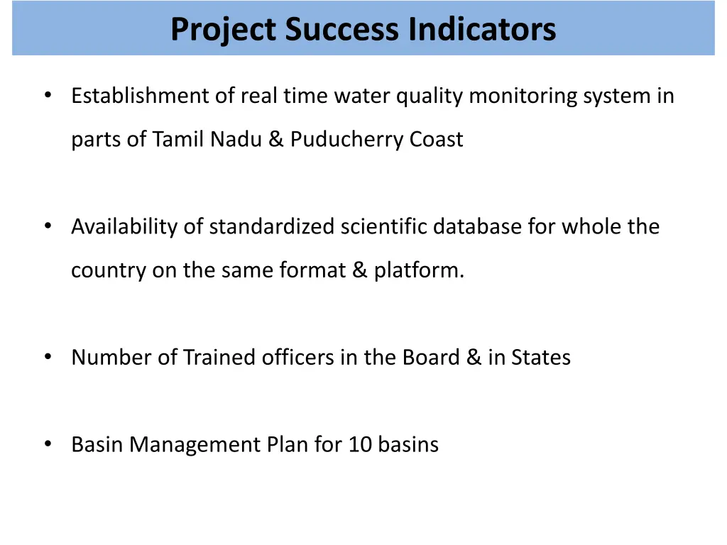 project success indicators